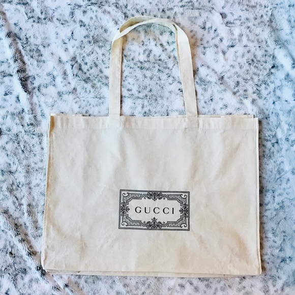 GUCCI Cotton Shopping Tote